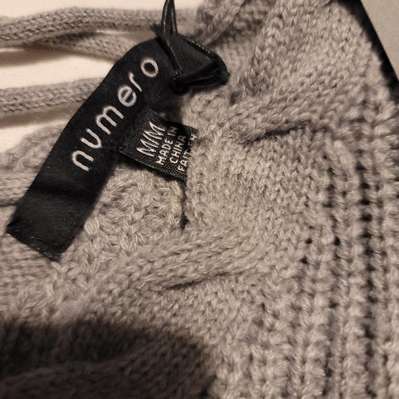 Numero Gray Knit Sweater - Picture 7 of 8
